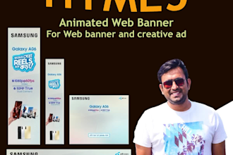 design professional HTML5 banners, sliders and ad creatives