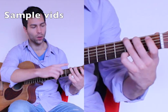 make a professional custom guitar lesson video