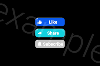 do animated like share subscribe