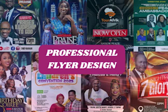 design unique posters, event banners, nightclub flyers, concert, church flyer