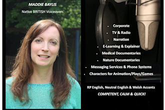 produce professional native classic british and welsh accent voiceovers