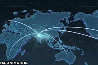 edit and create map animation video using geolayer3 map animated short videos