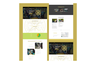 create professional landing page or single page website