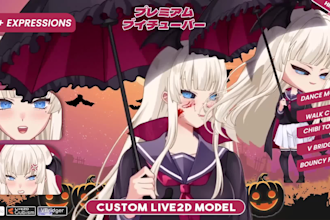 make live2d model and vtuber rigging for vtuber streamer