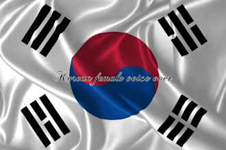 be your go to korean female voice over artist