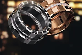 design 3d cad jewelry, 3d render and 3d animation of your jewelry