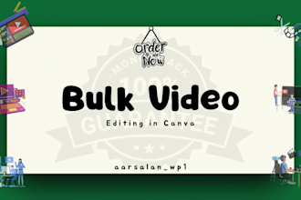 create bulk videos in canva for your youtube channel