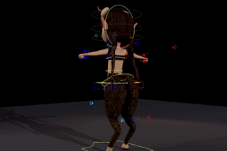 do blender 3d character, stylized character, blender rig, blender render