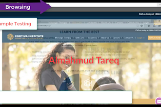perform QA and user testing on your website and mobile apps