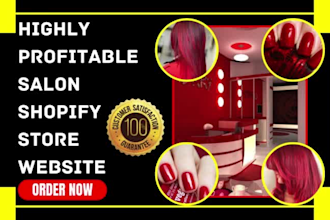 design salon beauty salon hair extension nail salon hair shopify store website
