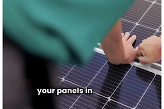 high impact solar panel promo video to boost your brand visibility