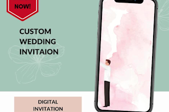 design digital wedding invitation