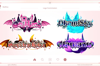 design and animated custom logo for vtuber and streamer