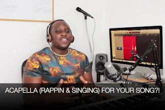 supply singing rapping and beatboxing acapella for your song
