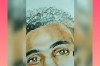 draw custom pencil portrait combining pictures together