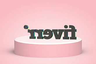 create a 3d spinning rotation logo animation ,gif ,spin loop