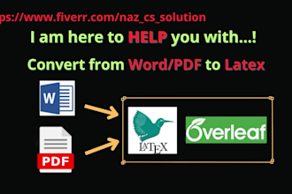endnote referencing and overleaf formatting service