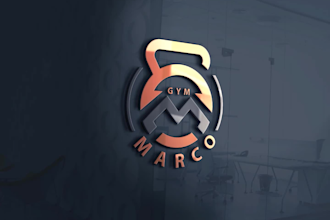 design creative gym and fitness logo