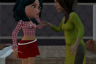 create 3d cartoon character animation video