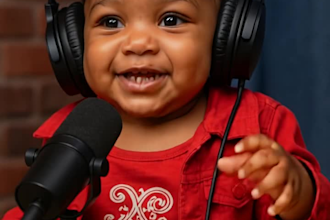 do ai baby podcast video, ai baby bible preaching, ai baby motivational speech
