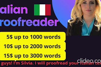 proofread any italian text