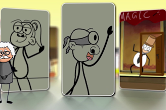 make a cool 2d animated cartoon video