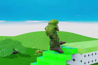 create brainrot videos 3d and fountain crossing