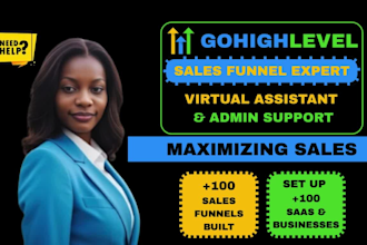 setup gohighlevel salesfunnel saas whitelabel ghl website ghl virtual assistant