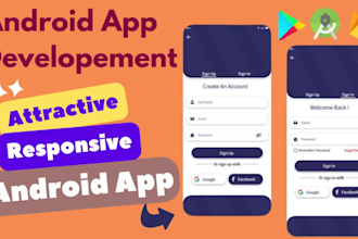 develop responsive android apps or be your android developer