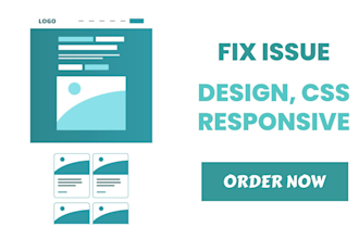 fix css and responsive issue of your website