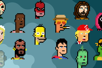 create cryptopunk pixel art nft characters