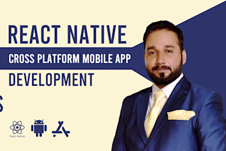develop mobile app, android and ios, using react native