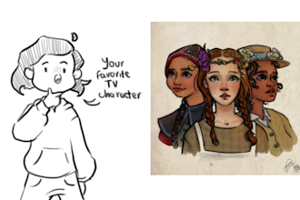 draw digital illustrations for you