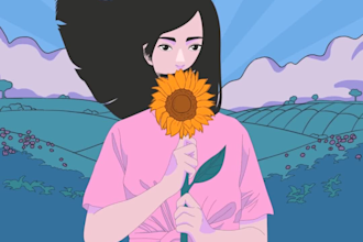 create lofi loop animation for your stream