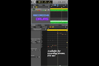 play and record realistic midi drums for your song