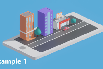create 3d motion in isometric style