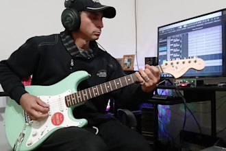 record professional 80s rock and aor guitars for your song
