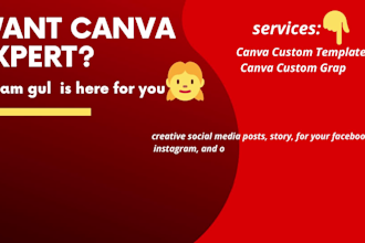 be your canva expert and custmize posts