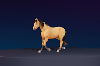 create a stylized 3d character for games or animation
