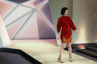 convert 2d patterns into 3d virtual garment with clo3d