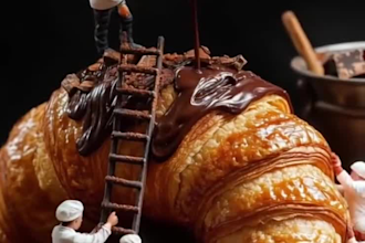 create food photography 3d miniature to promote your restaurant brand ai cgi art