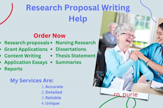 help with research proposal writing