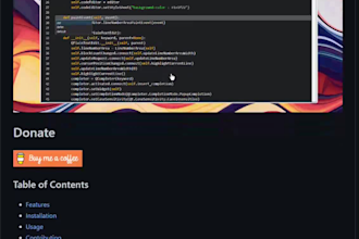 design a professional github readme for your project