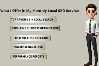 do monthly local SEO service for gmb ranking and gbp 3 pack map ranking
