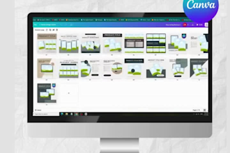 design digital product mockups canva templates