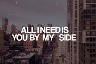 create a professional lyric video for your song