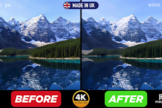 enhance, restore and upscale low quality images and old photos