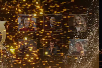 create stunning golden award ceremony and photo slideshow videos