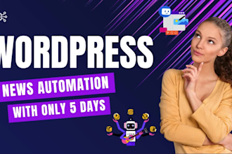 build a professional automated wordpress blog news website