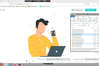 do lottie svg animation as json file for mobile and web app